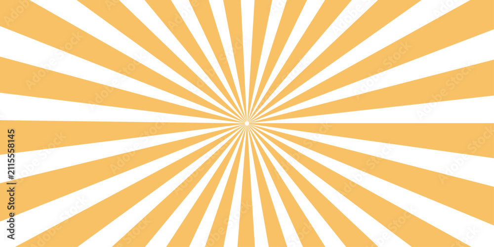 Fototapeta premium A vibrant orange and white sunburst pattern creates a dynamic and energetic background, perfect for graphic design and creative projects.
