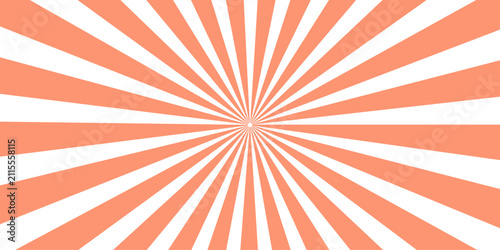 Bild auf Leinwand A vibrant abstract pattern featuring radial stripes emanating from a central point, creating a dynamic and energetic visual effect