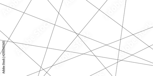 Minimalist geometric line pattern, abstract black and white intersecting lines background, modern architectural vector texture for web design