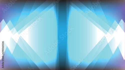 Futuristic cyan neon light polygons overlapping abstract vector background, Abstract glowing blue geometric triangles background vector