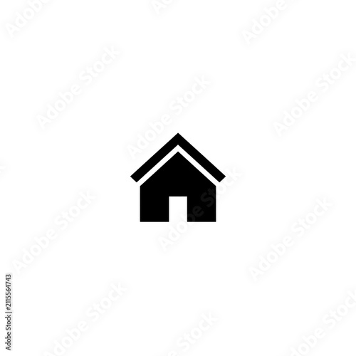 Modern Home Icon Vector – Clean Minimal House Symbol for UI and App Design