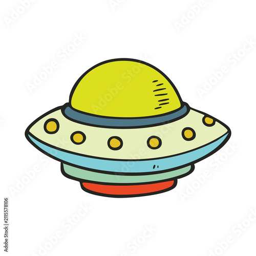 UFO Spaceship Illustration