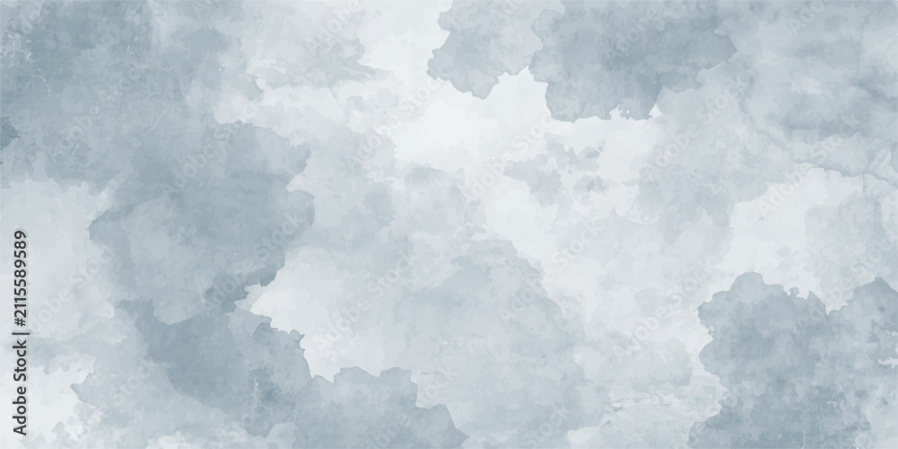 Fototapeta premium Abstract Blue Grunge Sky Background with Soft White Clouds and Atmospheric Cloudscape Texture
