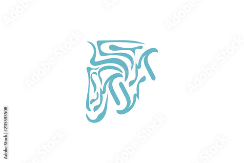 Abstract Marble Swirl Icon Fluid Liquid Texture Elegant Tribal Tattoo Ornament Modern Vector Graphics