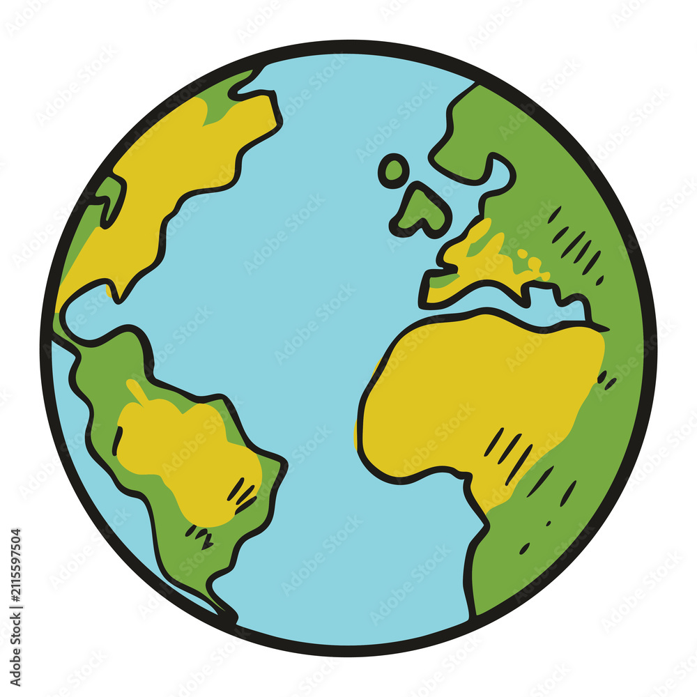 Fototapeta premium Planet Earth Illustration