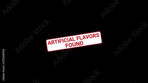 Artificial Flavors Found Stamp Animation