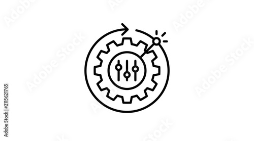 Mechanical System Optimization and Configuration Progress Icon