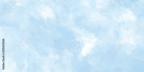 Obraz na plátně Gentle pale blue watercolor background texture with watercolor background abstra