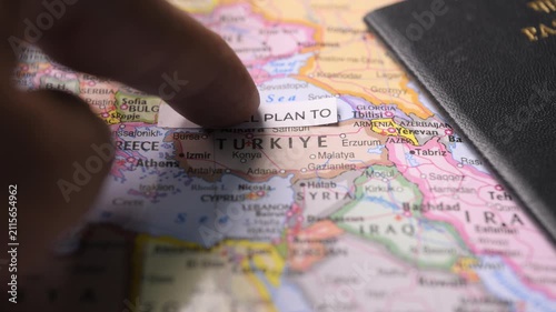 Planning Turkeye Vacation on World Map