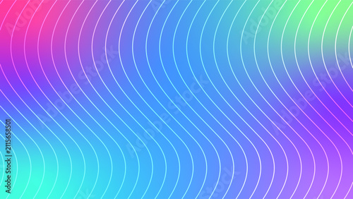 Abstract wavy gradient background design with smooth curves