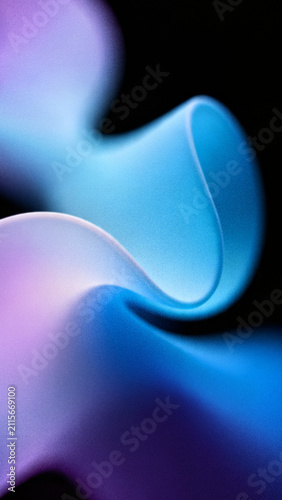 Abstract purple blue glassmorphism aura background with grainy translucent liquid waves vertical composition perfect for minimal mobile device luxury tech wallpapers.