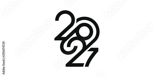 Abstract Number 2827 Design, Modern Typography, Graphic Element, Clean Lines