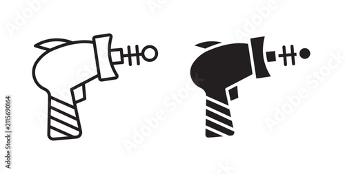 Canvastavla Laser gun icon for website, apps and UI.