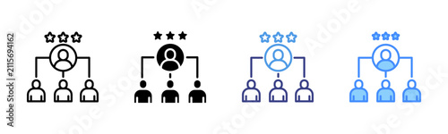Stakeholder Icon Set Multiple Style Collection