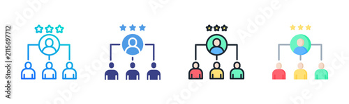 Stakeholder Icon Set Multiple Style Collection