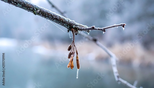 Winter Chill Snowdusted Seed Pods