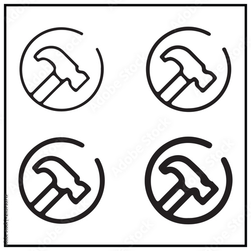 Durable silhouette set box icon Durable illustration silhouette Durable
