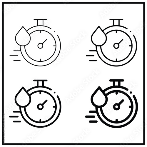 Quick dry silhouette illustration Design Quick dry silhouette icon