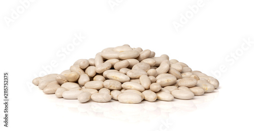 White kidney bean, dry cannellini beans pile