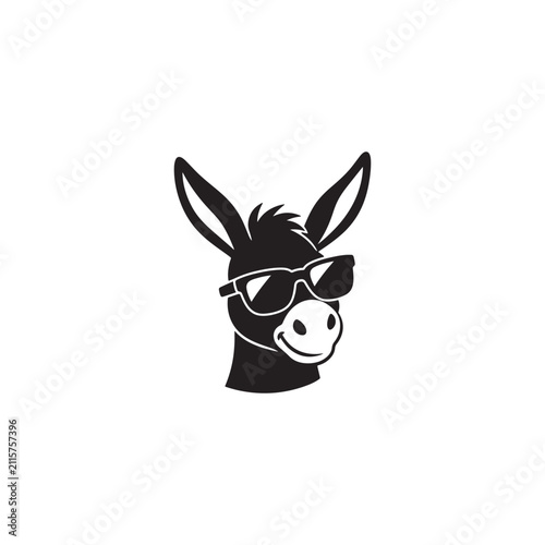 Cool Donkey Mascot Logo