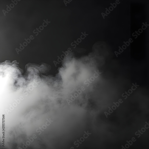 smoke on black background