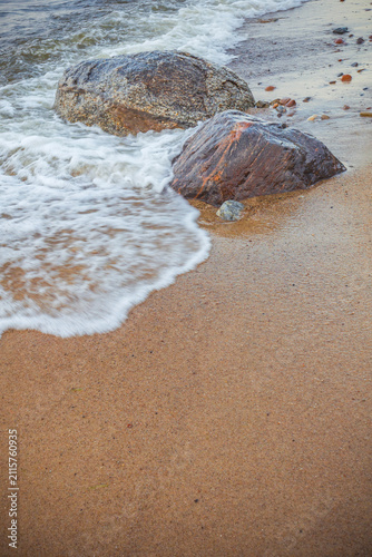 granite stones of the Baltic beaches