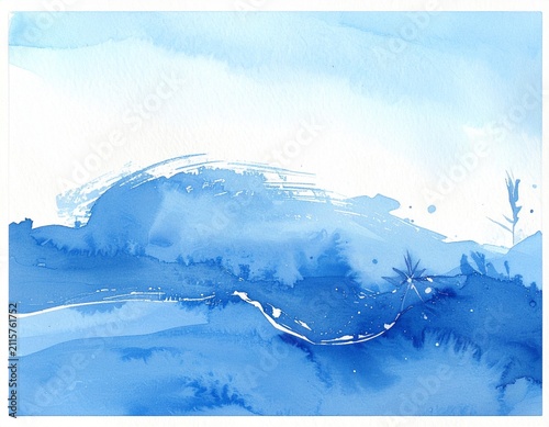 blue watercolor background
