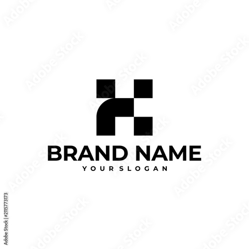 H LETTER DIGITAL SOFTWARE TECHNOLOGY LOGO VECTOR ICON ILLUSTRATION