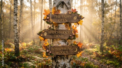 Woodland Direction Sign