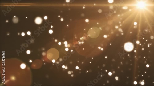 Elegant White Bokeh Particles Floating Background Loop