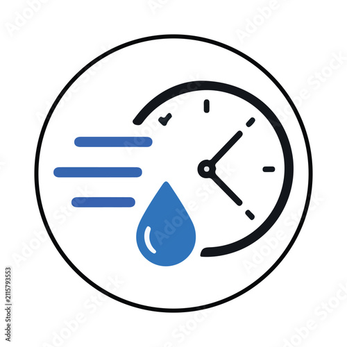 Quick dry silhouette illustration Design Quick dry silhouette icon
