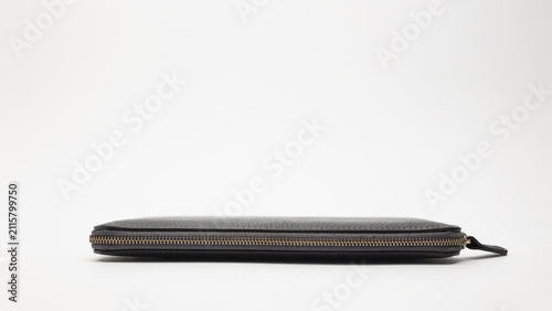 Premium Slim Zippered Travel Organizer Pouch Isolated on White