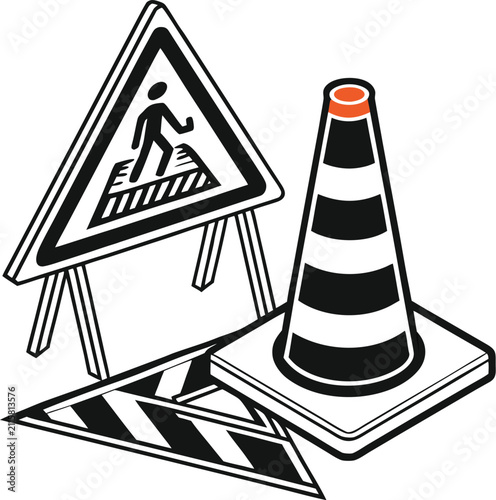 traffic cone icon