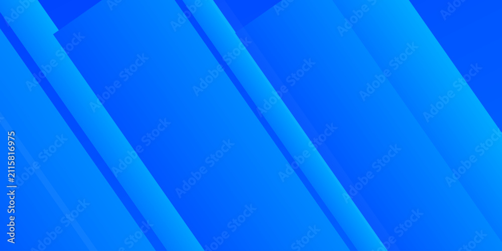 Obraz premium Abstract background with diagonal blue gradient stripes and geometric shapes. Vector illustration. Set abstract, set design, vector.