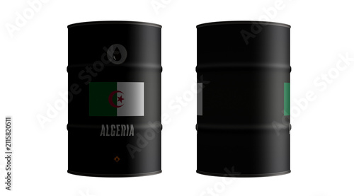 Canvastavla Algeria oil crude petroleum fuel barrels transparent