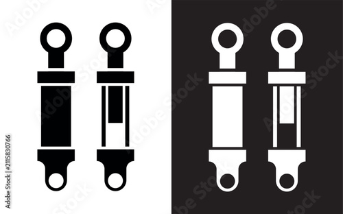 Hydraulic cylinder icon