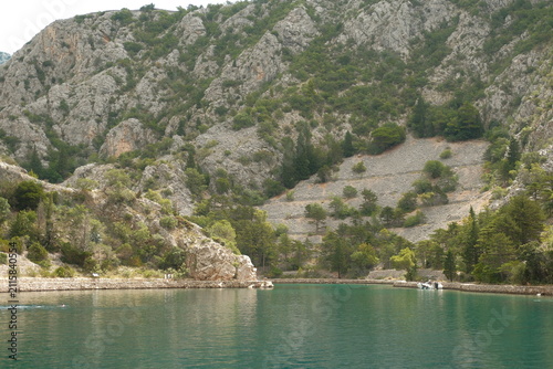 Beautiful natural bay of Zavratnica near Jablanac on a sunny day