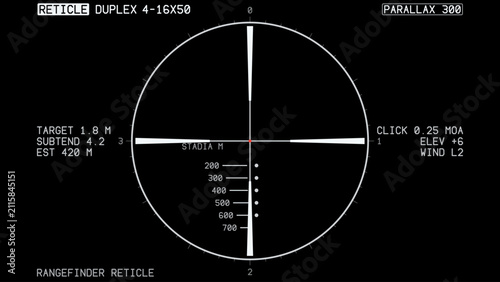 Foto Crosshair, reticle, viewfinder, target graphics