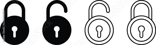 Padlock Security Lock Icon Collection