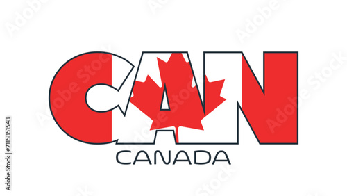 Canada flag vector. Isolated Canadian symbol. Illustration for business, politics, patriotism, sport, event, travel, concept, web design