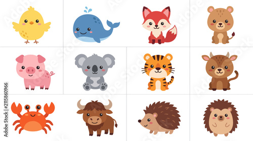 Photography Cute cartoon animal collection