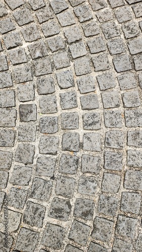 Neatly and symmetrically arranged concrete pavers set amidst a spacious park, bathed in invigorating sunlight—an ideal spot for family recreation and exercise, fostering family bonding and outdoor act
