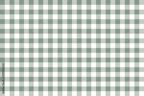 Gingham plaid seamless pattern. Minimalist two tone checkered fabric texture vector