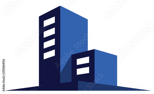 Modern Building Architecture Vector Illustration  