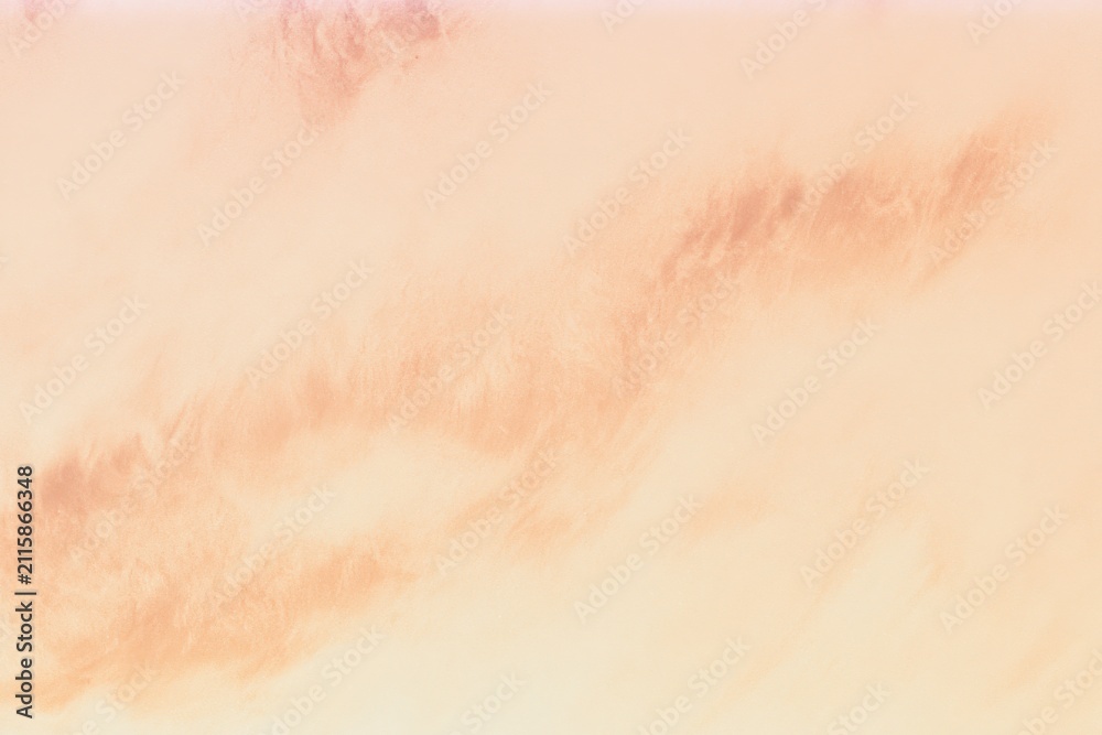 Fototapeta premium Soft abstract color field of peach and cream with heavy applied analog film grain