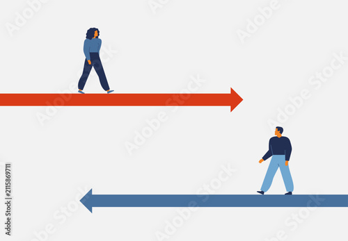 Fotografía Gender career divergence