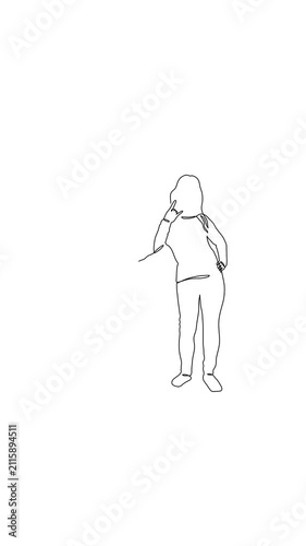 Couple rock on gestures party fun youth silhouettes one line art animation, hand drawn continuous contour decorative young freedom music festival relationship love together 4k video movie. 