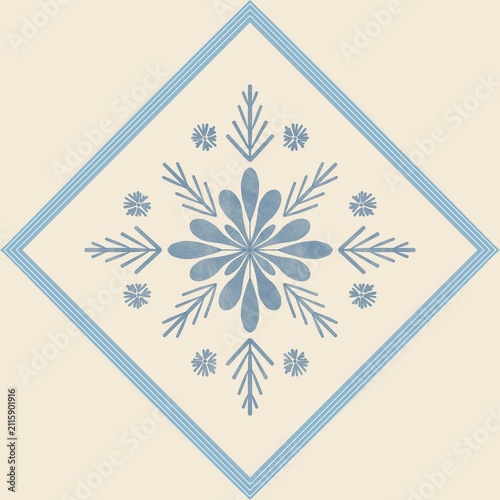 Seamless watercolour and unique snow flakes pattern background for covers, notes, Soft backgrounds colour. Watercolour art work. snow flakes pattern background for winter vibes.