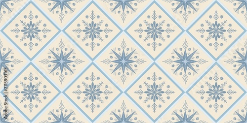 Seamless watercolour and unique snow flakes pattern background for covers, notes, Soft backgrounds colour. Watercolour art work. snow flakes pattern background for winter vibes.