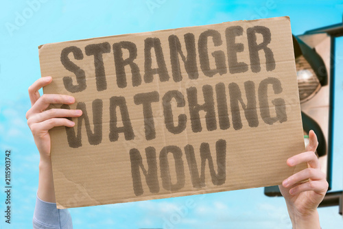 Фотография "Stranger Watching Now" An unknown person observing you is alarming
